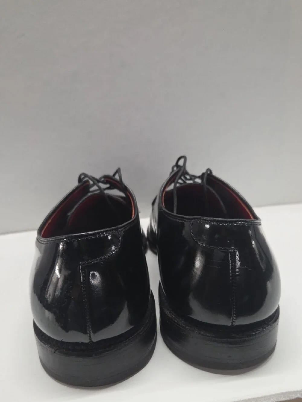 Allen Edmonds Black Patent Leather Derby Dress Shoes Size 8